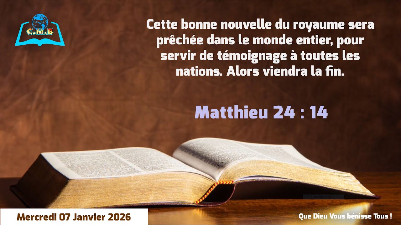 Culte du Mercredi 07 Janvier 2026 | Frère Jean NGANDU