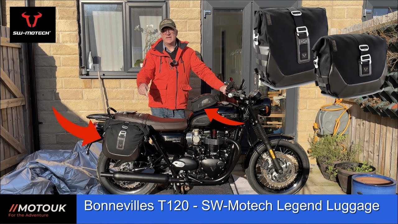 Установка багажа на Bonneville T120 SW-MOTECH | Legend Gear | MotoUK