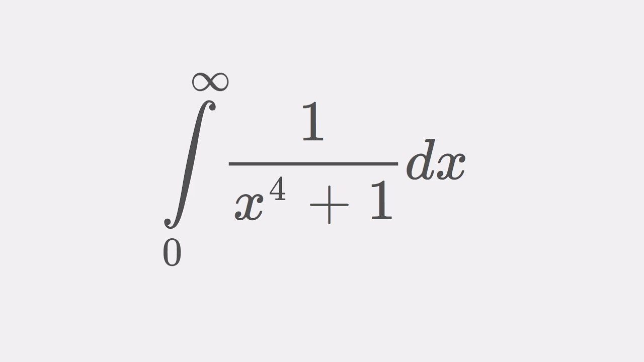 What a crazy approach! Integral 1/(x^4+1) from 0 to infinity [ Papa Flammy's V2 ]