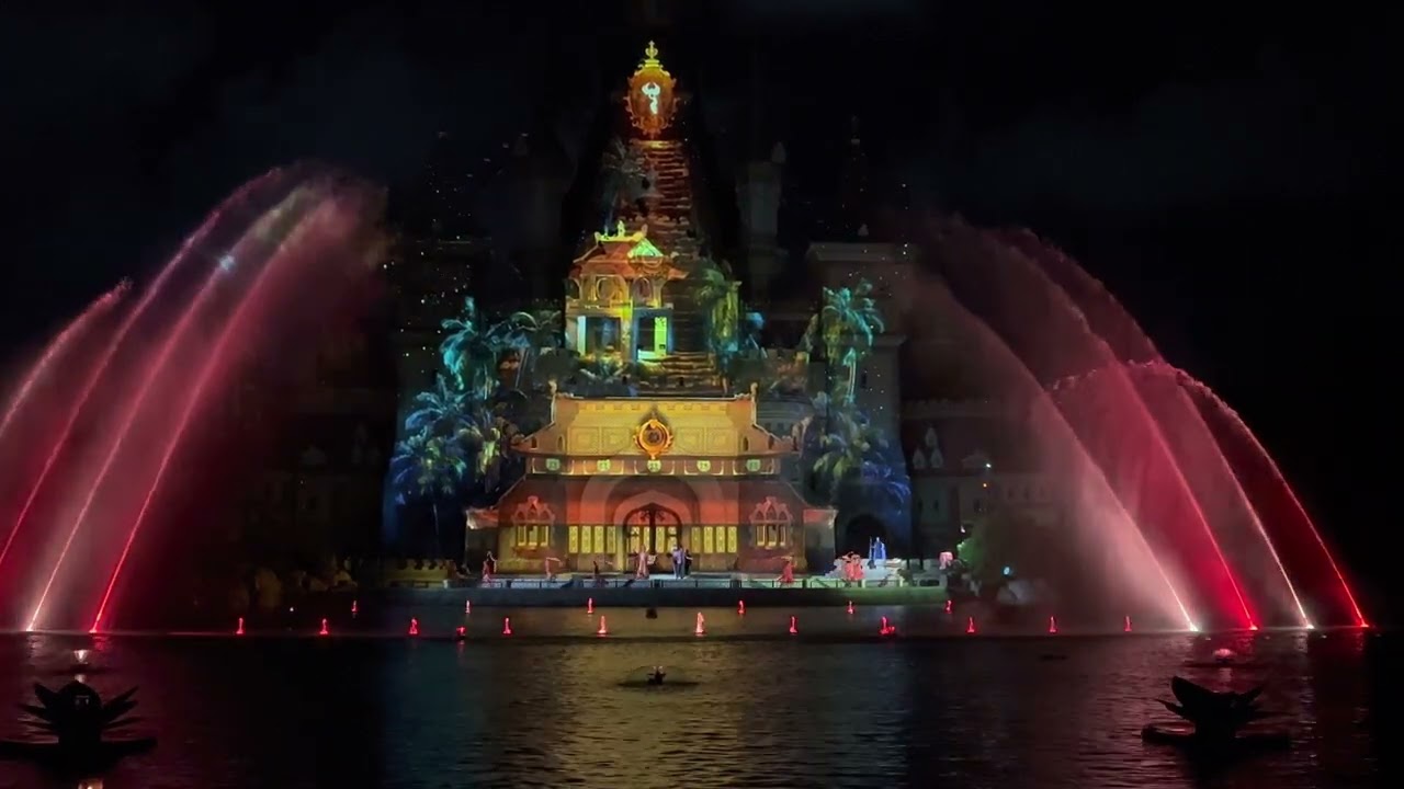 Vinwonders theme park (Phu Quoc, Vietnam) night show/ ONCE an enchanted storybook spectacular