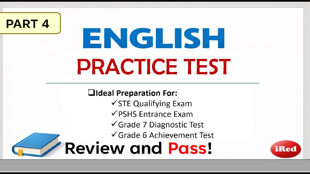 ENGLISH Practice Test PART 4: Science High School Entrance Exam