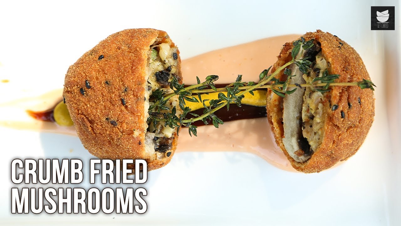 Restaurant-Style Crumb Fried Mushrooms Recipe | Stuffed Mushroom | Quick Snack Recipe at Home