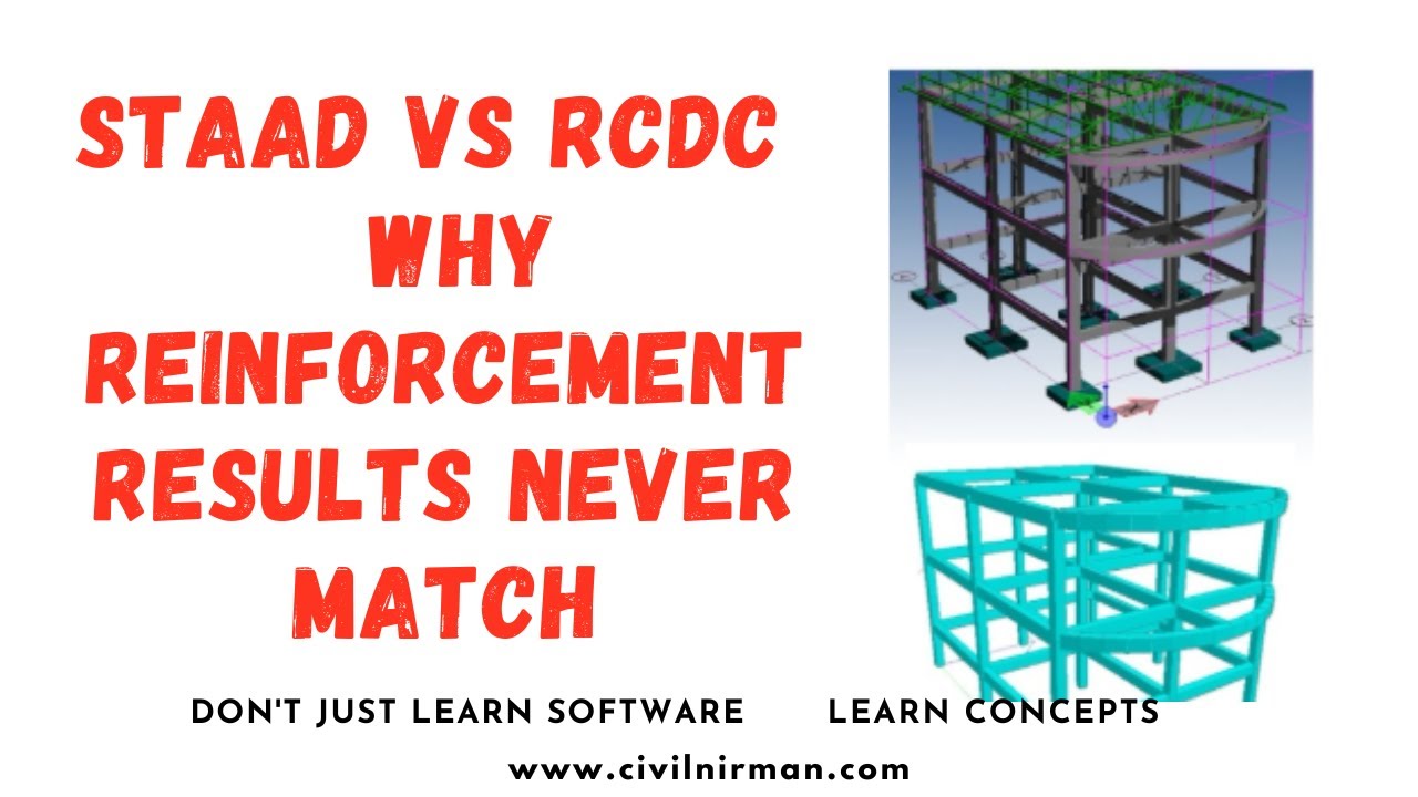 STAAD против RCDC &ndash; почему результаты подкрепления никогда не совпадают!