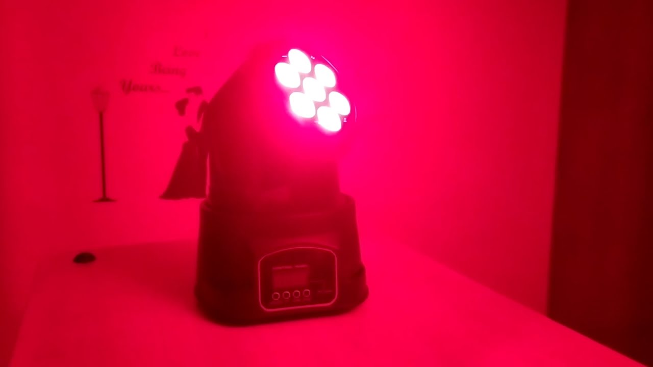 LED moving head wash Light  7 x 10W RGBW 5in1 color CREE LED  DMX DJ Club Lighting disco & event