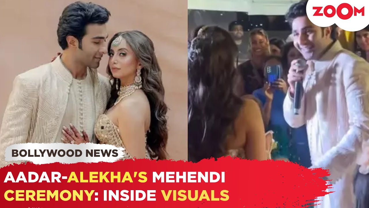 Aadar Jain’s EMOTIONAL speech for soon-to-be wife Alekha Advani at their Mehendi WINS Hearts!