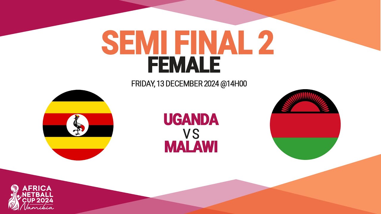 AFRICA NETBALL CUP 2024 - SWAKOPMUND NAMIBIA - DAY 5 - SEMI FINALS 2 - UGANDA vs MALAWI