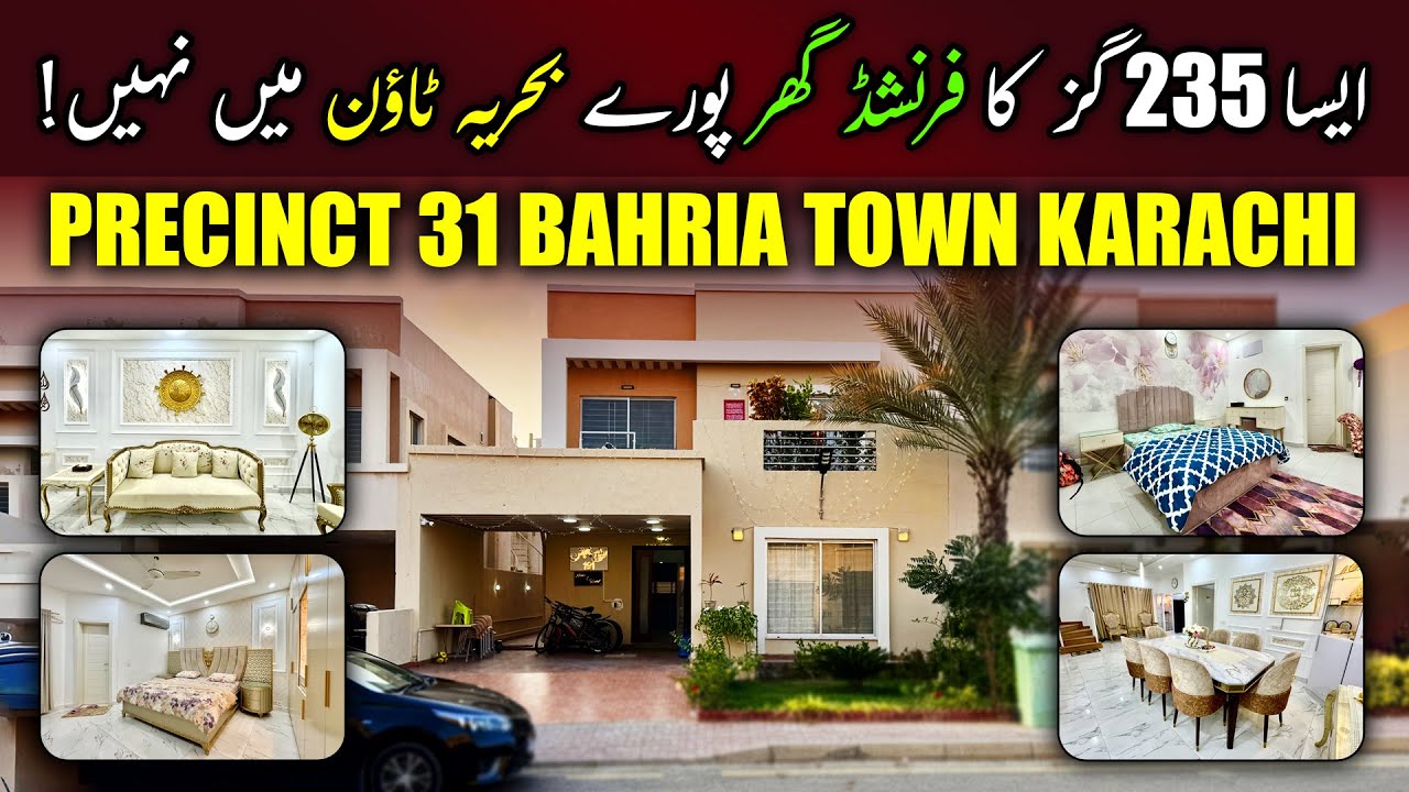[Furnished] 235 Square Yards Villa | Bahria Town Karachi House For Sale | Precinct 31