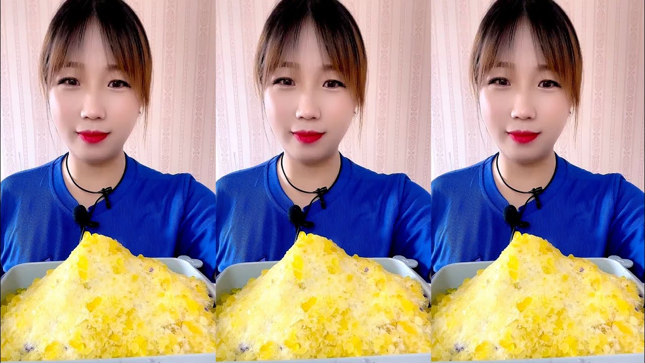 ASMR SHAVED ICE EATING / ICE EATING