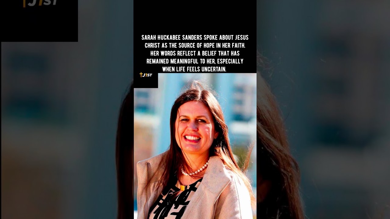 Sarah Huckabee Sanders: &ldquo;Jesus Christ Is My Living Hope&rdquo;.#SarahHuckabeeSanders #LivingHope