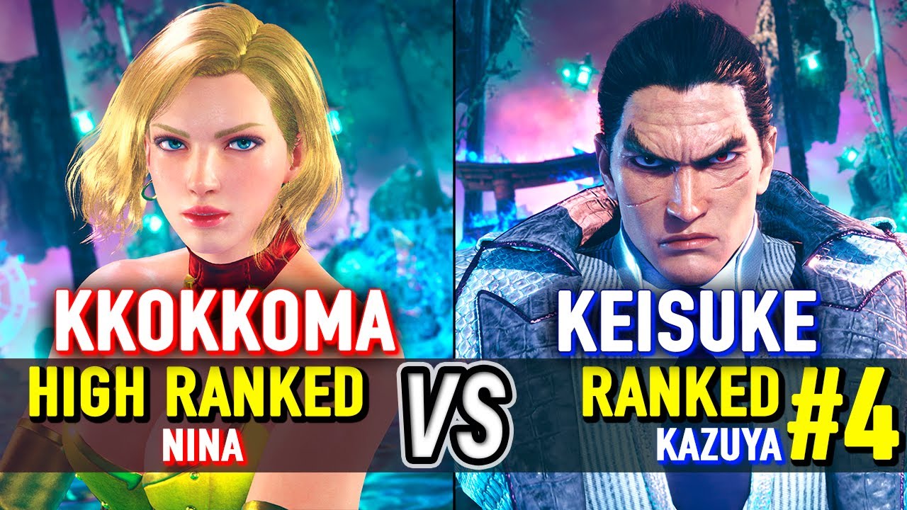 T8 🔥 KKOKKOMA (High Ranked Nina) vs KEISUKE (#4 Ranked Kazuya) 🔥 Tekken 8 High Level Gameplay