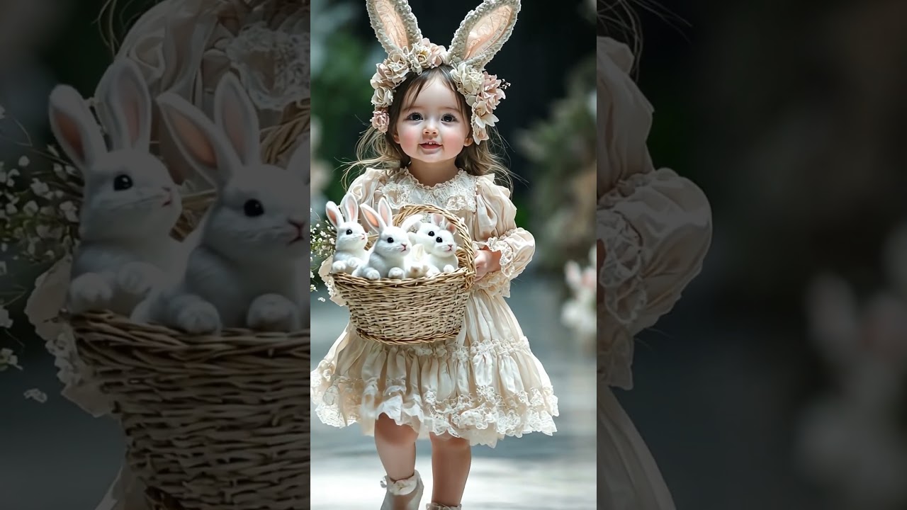 Adorable Baby with animals #babyshorts #cutebaby #babygirl #fashionstyle #adorablechild #midjourney