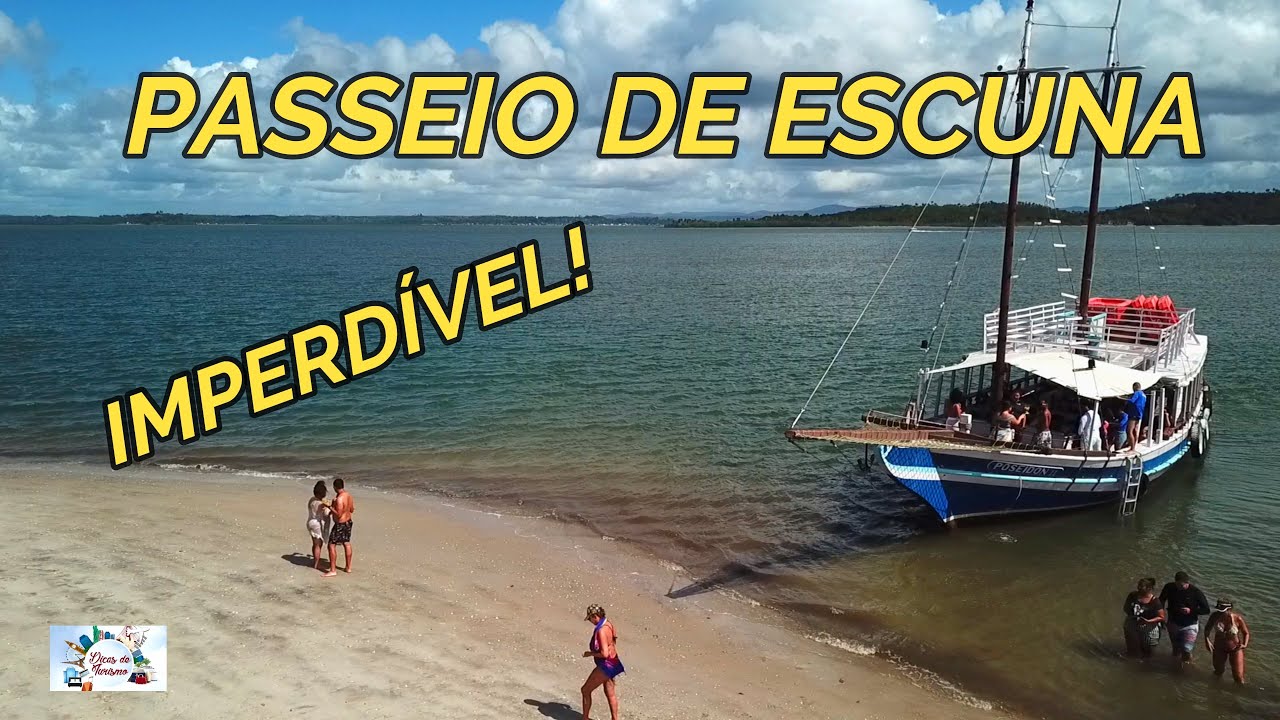 Passeio na Escuna Poseidon pelas Ilhas da Península de Maraú na Bahia!