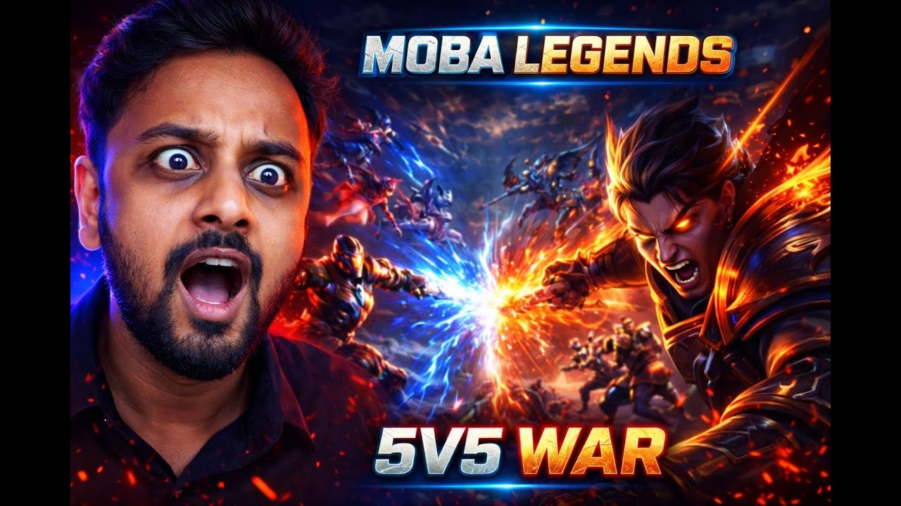 GYAN GAMING IS LIVE PLAYING MOBA LEGENDS  5V5