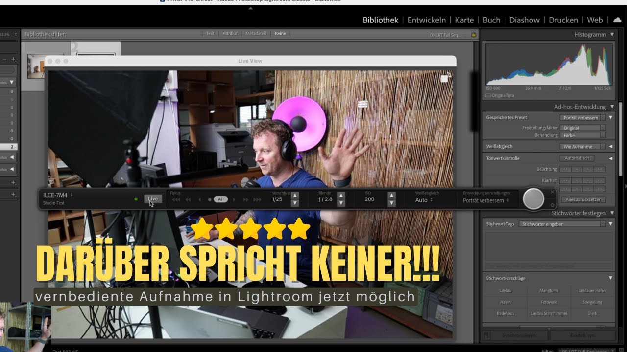 Lightroom Classic 13.3 2024 | WOW !! Fernbediente Aufnahmen und Tethering mit Sony Kameras möglich!!
