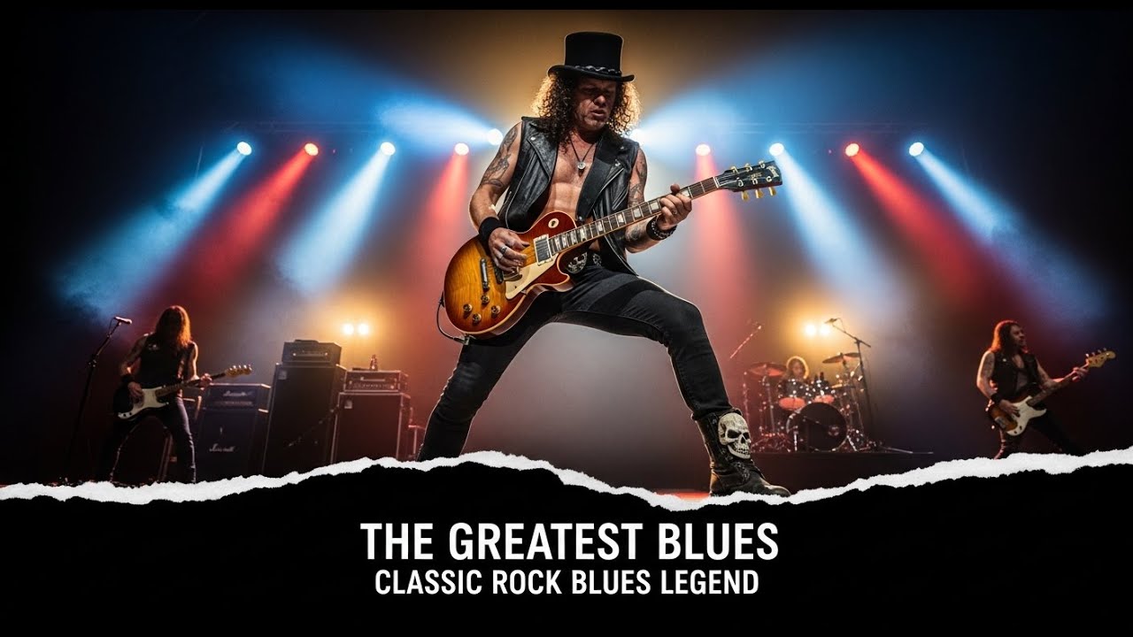 Eric Clapton, SRV, Jimi Hendrix, Muddy Waters, ZZ Top 🎸💀 Classic Blues Rock Vocals & Guitar Riffs