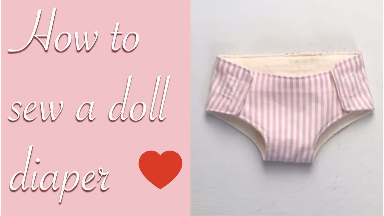 How to sew a doll diaper