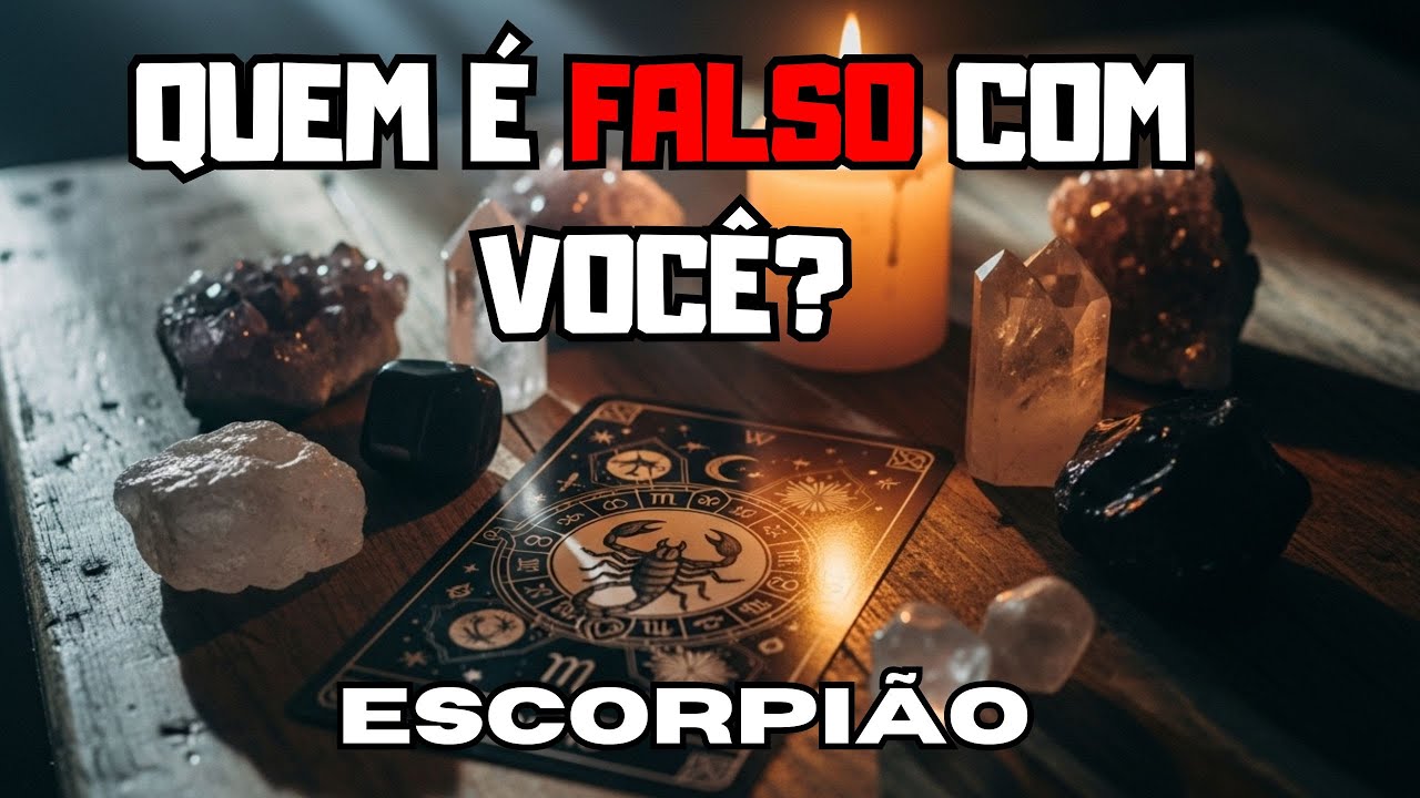 ESCORPIÃO ⚘️ VOCÊ JÁ SENTIU QUEM É FALSO AO SEU LADO 🐍
