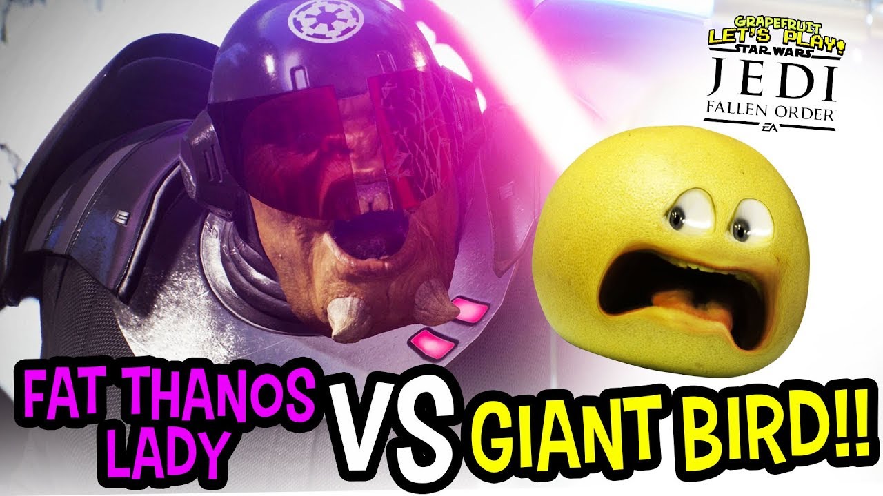 Fat Thanos Lady Vs. Giant Bird (Jedi Fallen Order)