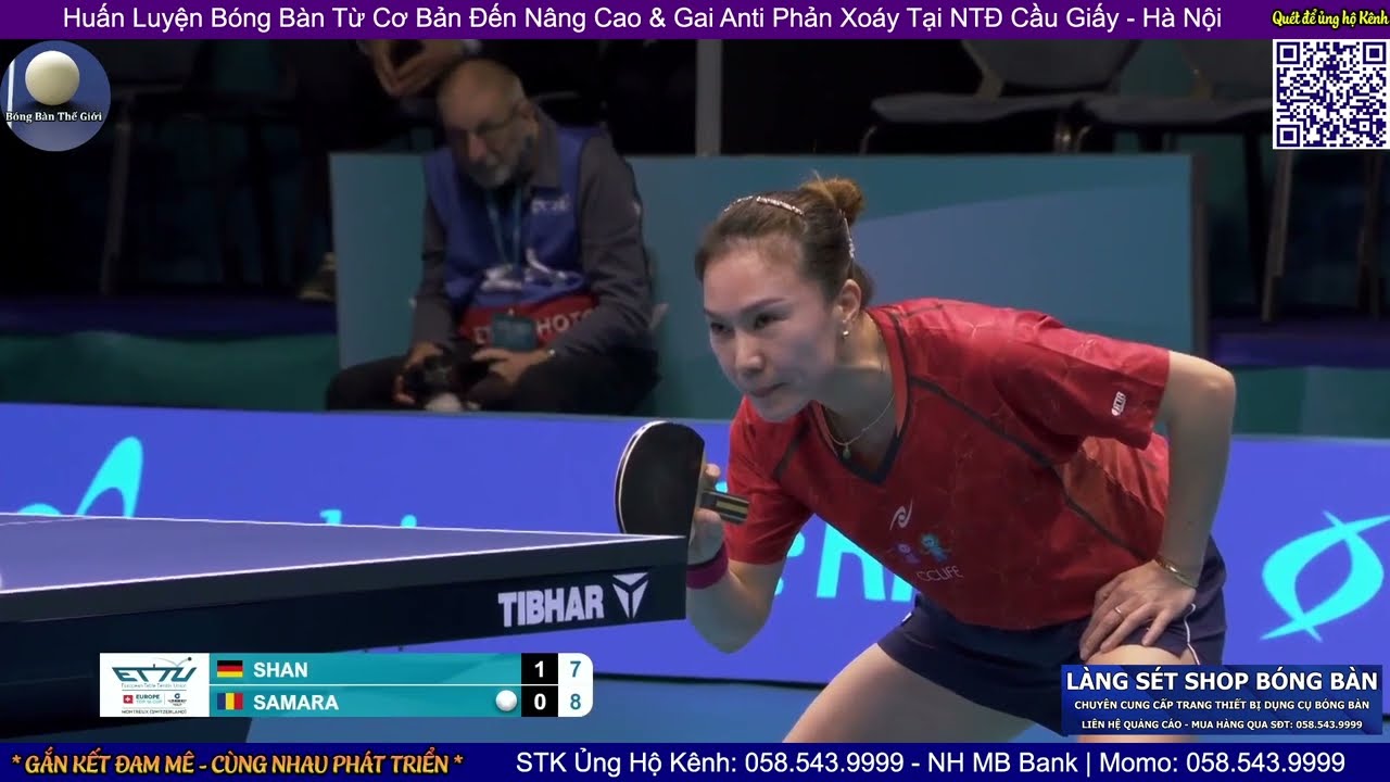 Xiaona Shan vs Elizabeta Samara | Women's Single Semifinals - Top 16 Table Tennis Europe Cup 2025