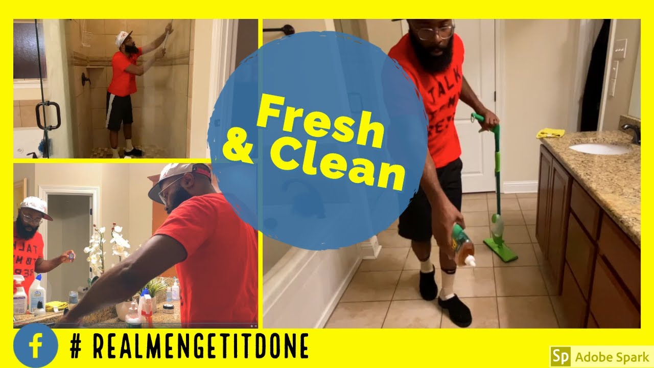 Bathroom Cleaning Tips - Men Do Housework - Full Cleaning Routine