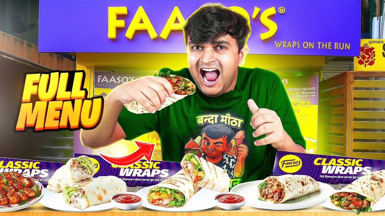 Trying FAASOS Full Menu