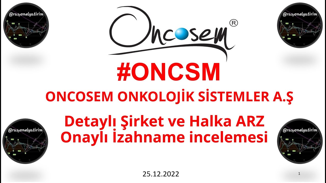 HALKA ARZ : ONCOSEM Onkolojik Sistemler A.Ş  