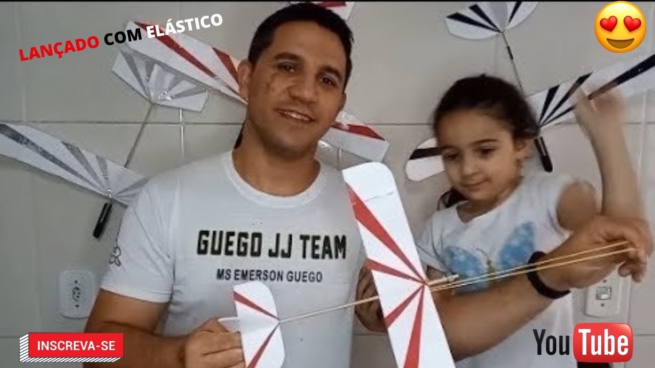 PLANADOR DE ISOPOR/ BRINQUEDO DE CRIANÇA! AVIÃO DE LANÇAMENTO COM ELÁSTICO/ AVIÃO DE ISOPOR!