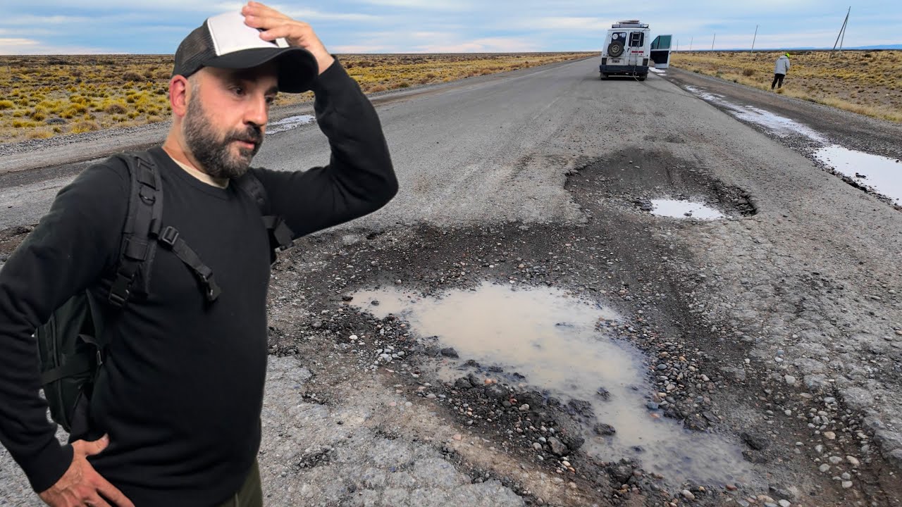 La Ruta 40 es un Peligro  / rompemos la camioneta por los pozos