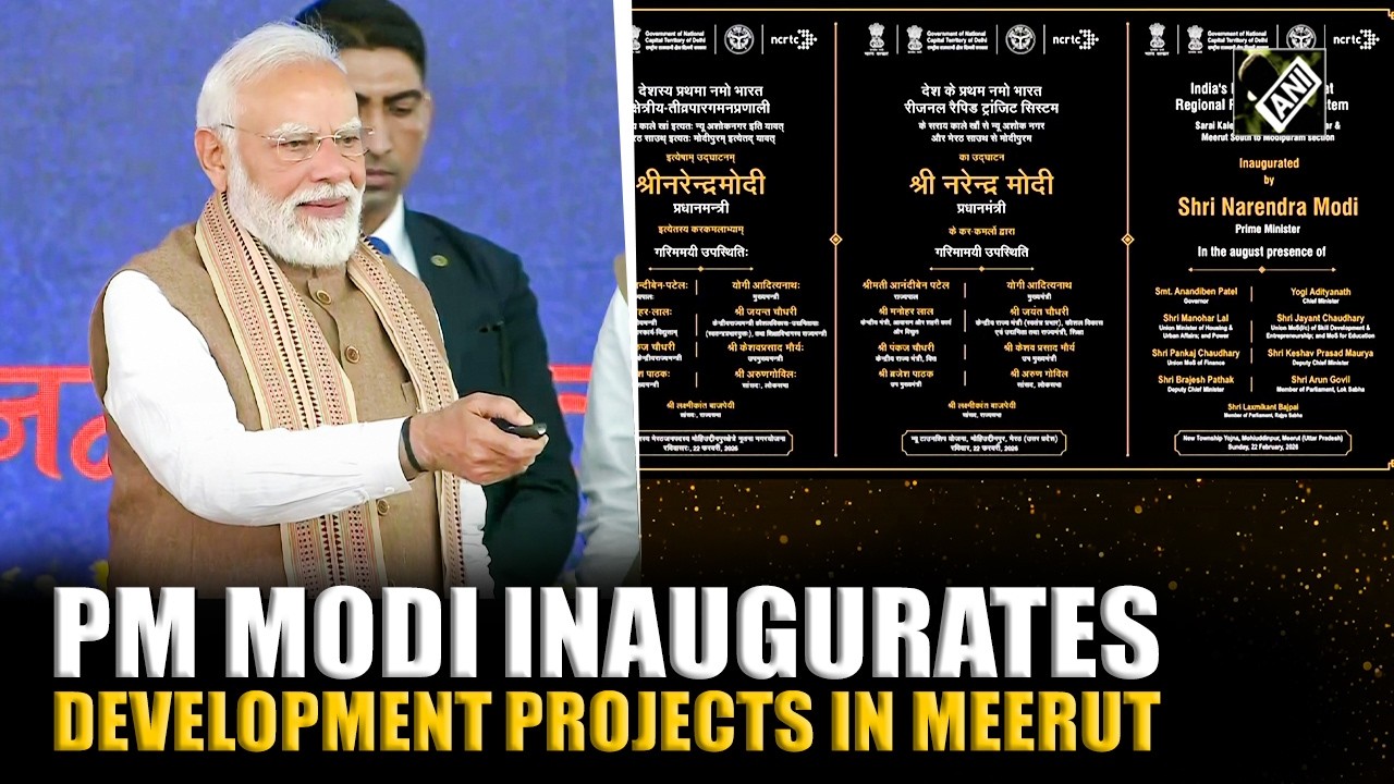 PM Modi inaugurates various development projects in Meerut | Full Keynote