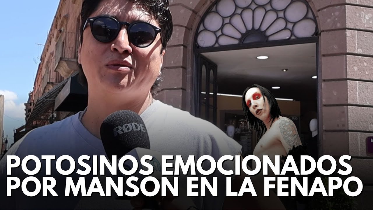 Potosinos esperan con ansias presentación de Marilyn Manson en FENAPO 2025 🤘
