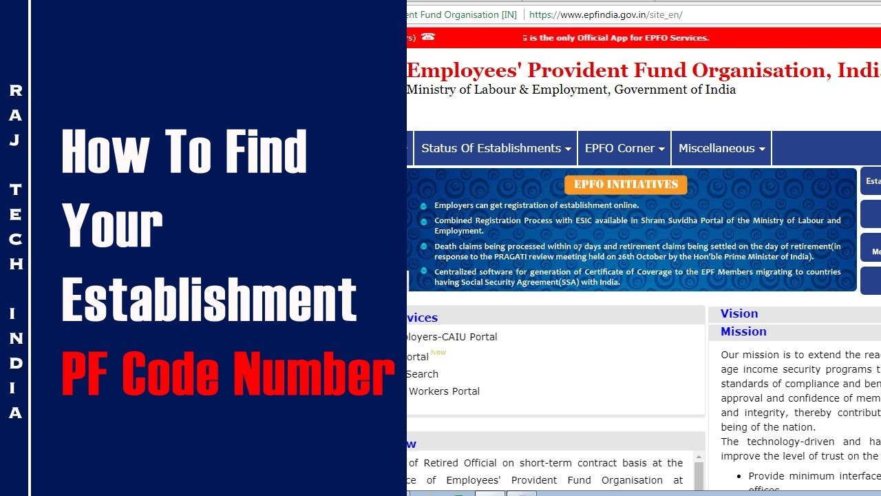 EPF Establishment Search || How To Find Your Company PF Code
