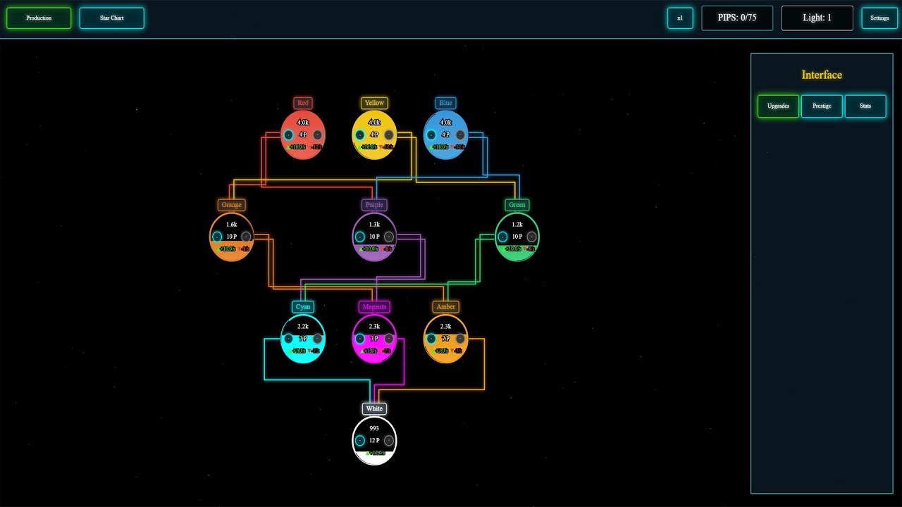 Project Chromata Let's Play Ep 1 - IDLE COLOR MIXING Beta - BlueFire MMOs Coverage Games Reviews