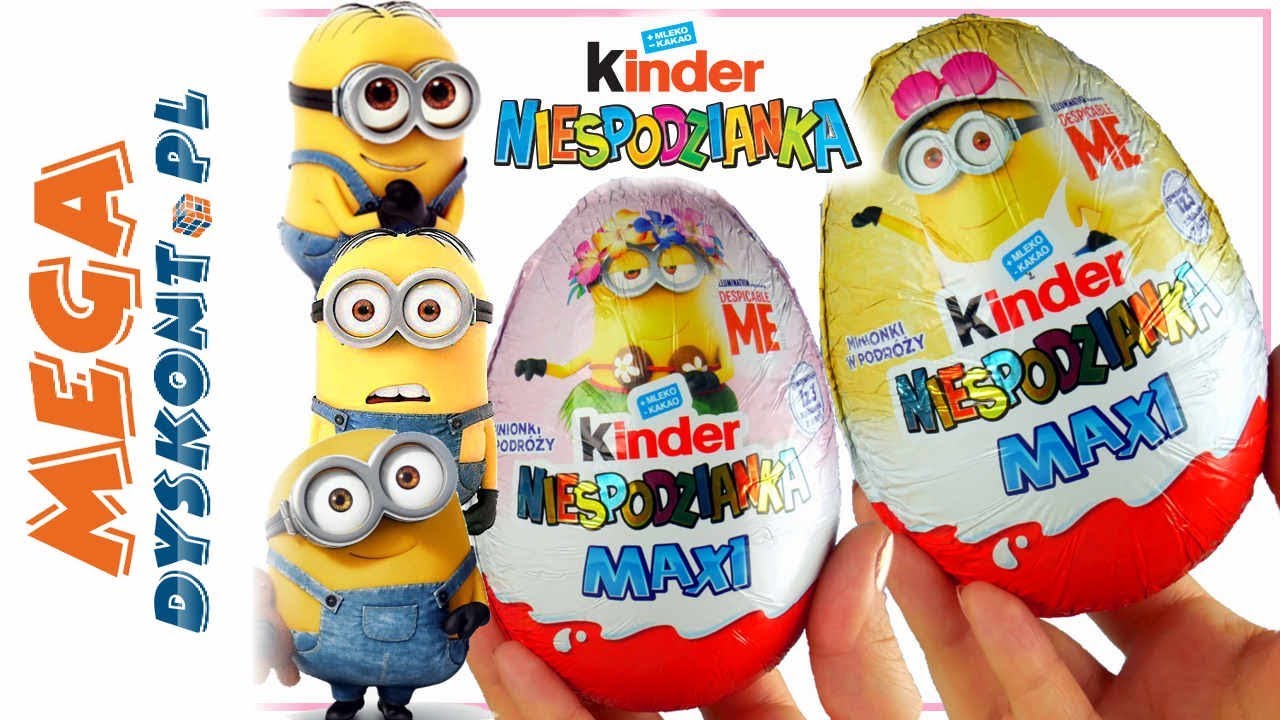 Minionki w podr&oacute;ży 💖 Kinder Niespodzianka Maxi 🍫 2019