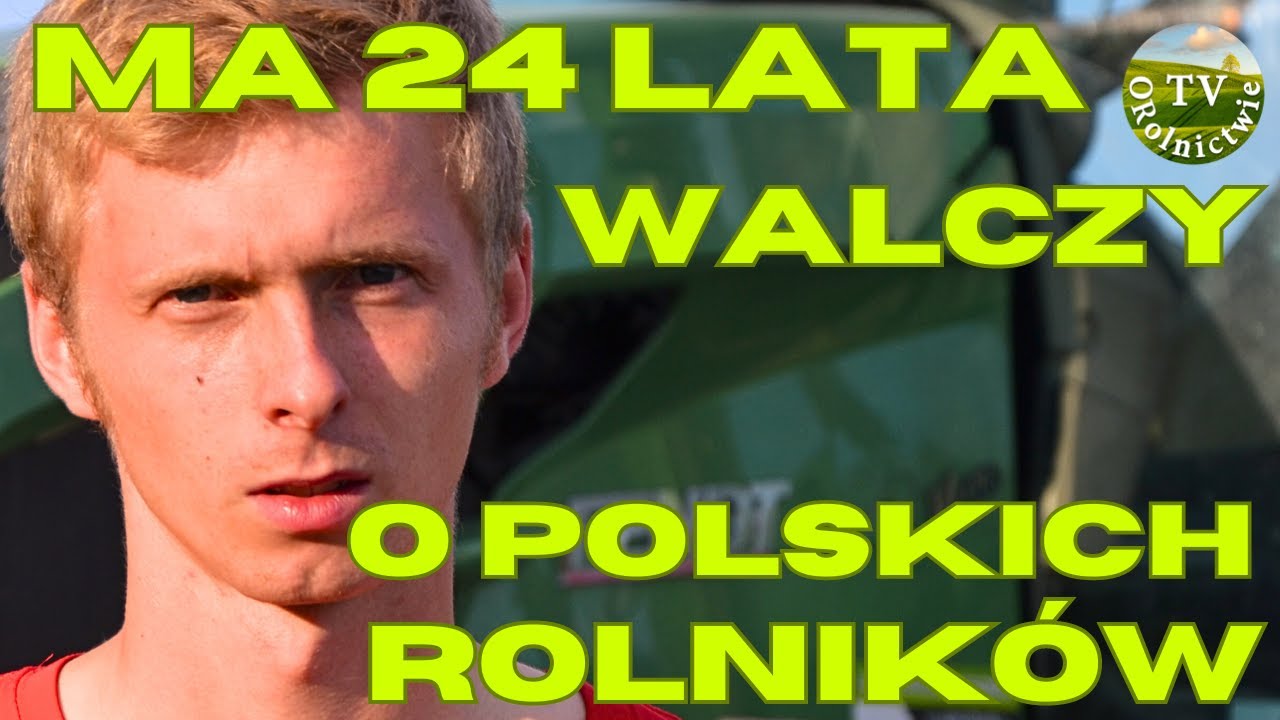 Z rodziną uprawia 30 ha. Ma drugą pracę. Pierwszy rzepak. Plony kiepskie
