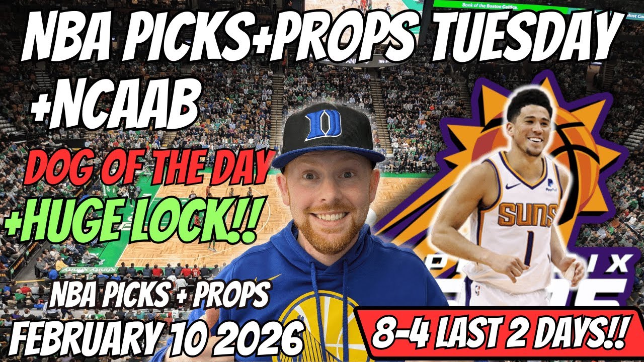 NBA Picks Today Tuesday 2/10/2026 | Free NBA Best Bets, Player Props, and Predictions