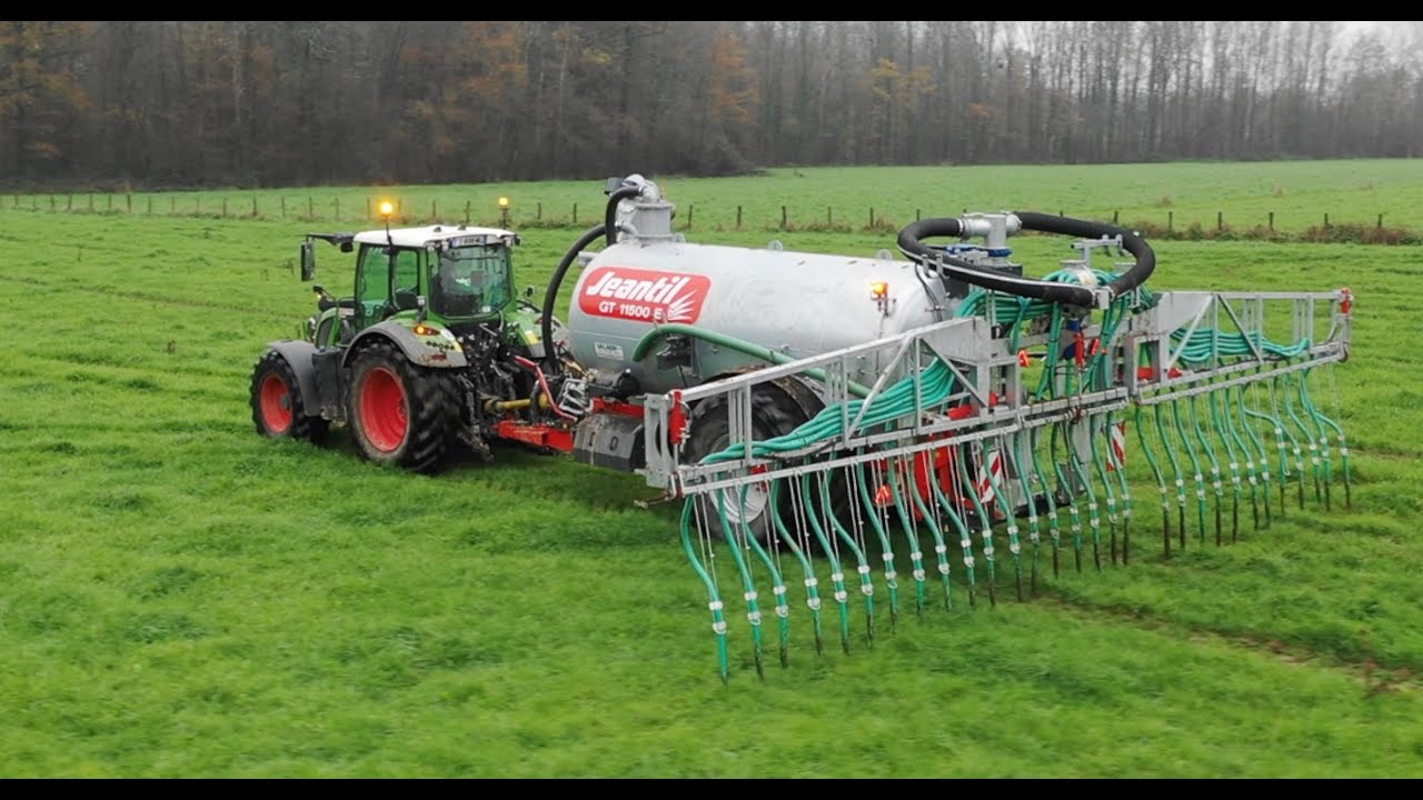 FENDT 516 S4 Profiplus + Tonne &agrave; lisier Jeantil GT 11500E pendillard