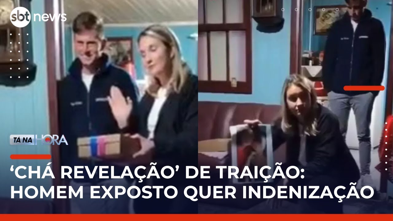 Homem exposto em &lsquo;ch&aacute; revela&ccedil;&atilde;o de trai&ccedil;&atilde;o&rsquo; quer indeniza&ccedil;&atilde;o de R$ 100 mil, diz advogada | #TanaHora