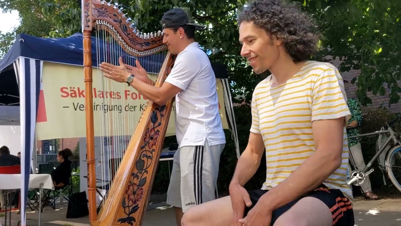 Altona von Alberto Sanchez (Harfe) - Saxyarpa - Manuel Beutke (Cajon) - altonale/STAMP 2022