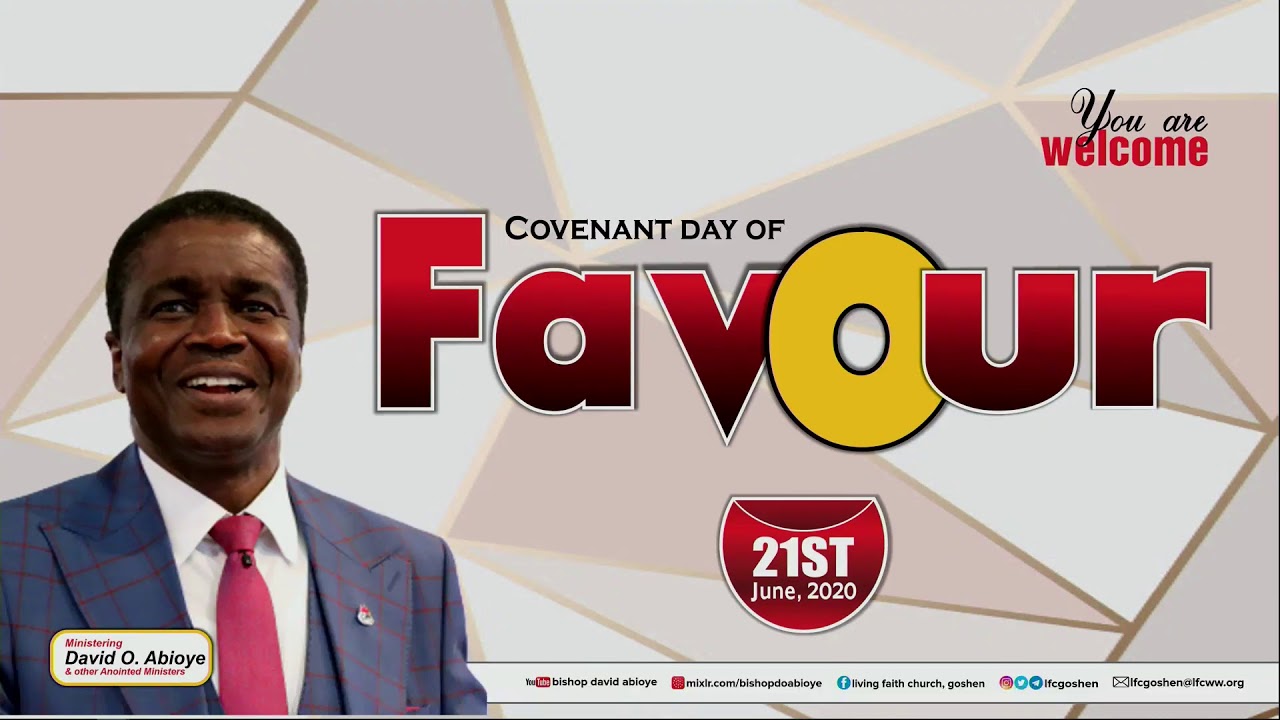 COVENANT DAY OF FAVOUR - FIRST SERVICE (21/6/20)