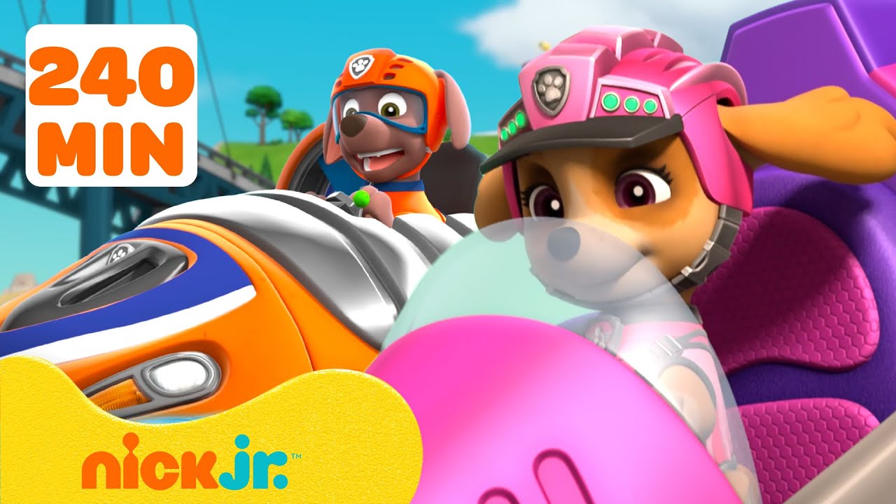 Patrulha Canina | Resgates da Patrulha Canina com os Veículos Mais Legais por 240 Minutos | Nick Jr.