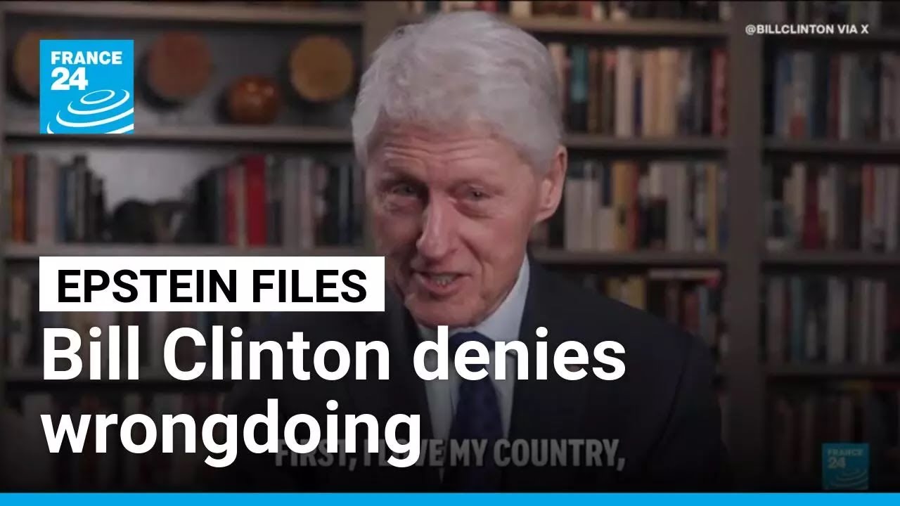Former US president Bill Clinton denies wrongdoing at grilling on Epstein ties • FRANCE 24 English