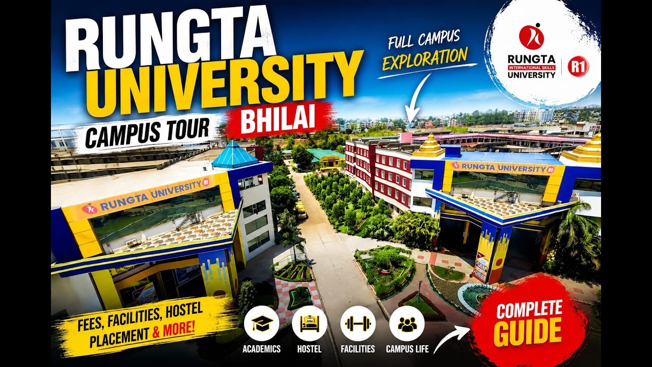 Campus Tour 2026 | Rungta University Bhilai Chhattisgarh | 360&deg; Virtual Tour
