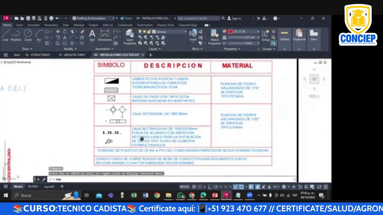 📚𝗖𝗨𝗥𝗦𝗢 :TECNICO CADISTA📚