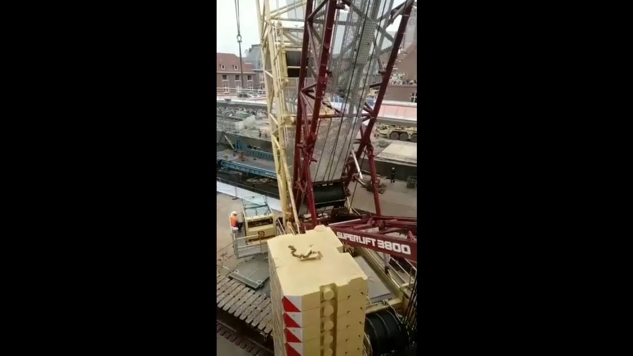 Tournai : pont à pont levage tournage et posage