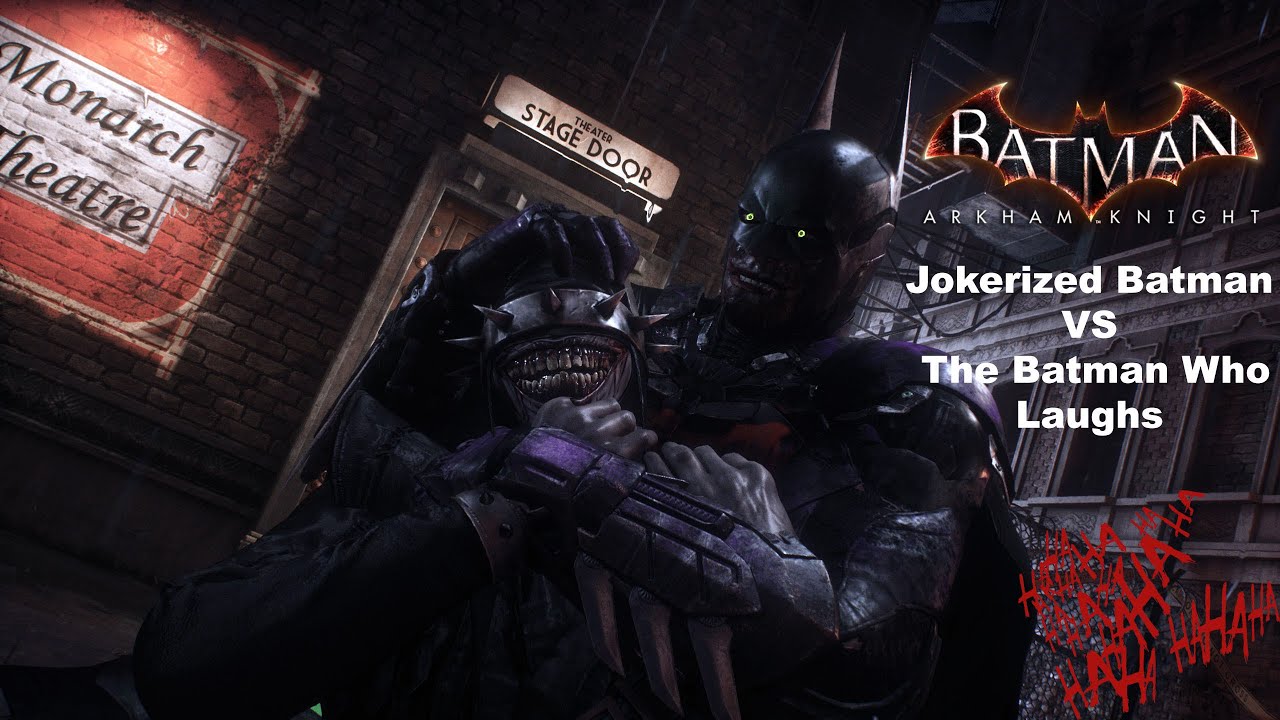 Jokerized Batman VS The Batman Who Laughs (Showcase) - Batman: Arkham Knight