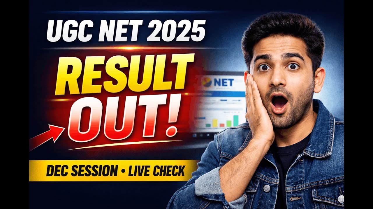 UGC NET December 2025 Result LIVE | Scorecard, Cut-Off, Qualifying Status