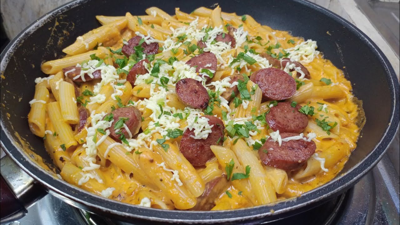 SARAP GRABE! SIMPLEST AND EASIEST PASTA RECIPE ANYONE CAN MAKE! SAUSAGE PASTA!