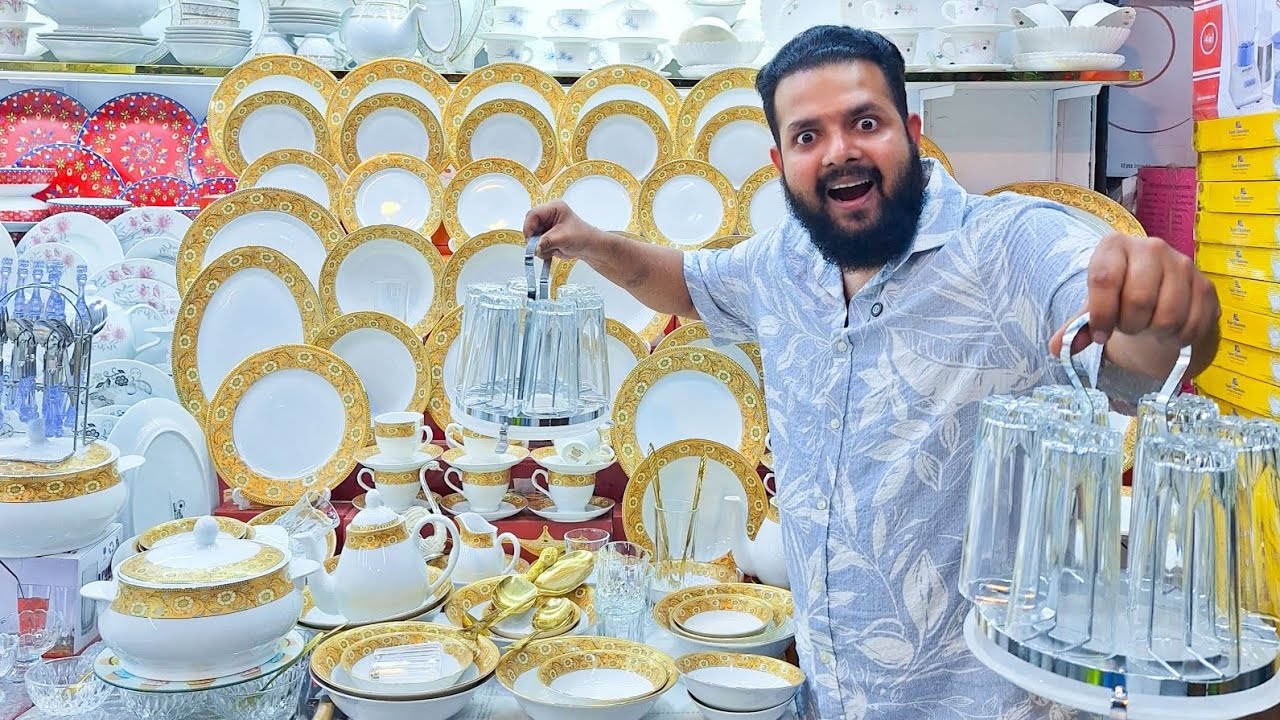 💵অগ্রীম টাকা ছাড়াই 🎉অফার প্রাইজে 🍽️নতুন  প্রিমিয়াম স্বর্ণকোমল ১৫০ পিস ডিনার সেট🎁১৪ পিস গ্লাসসেট ফ্রী