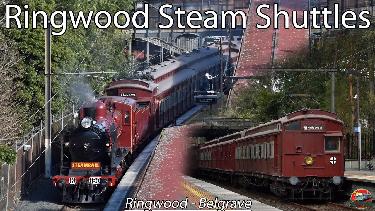 Maroon Steam Rattlers the Dandenongs | Steamrail - Ringwood Steam & Tait Shuttles 2025  | K190