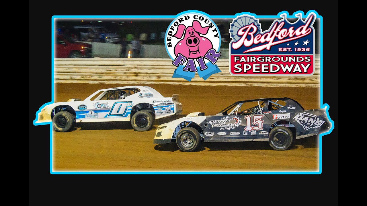Last Lap Crash - Bedford Speedway Fair Race 7-28-23